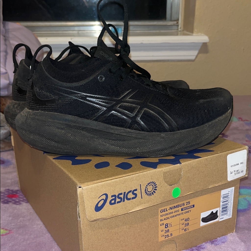 Asics Women’s Or Men’s Gel-Nimbus 25 Running Shoes - Black